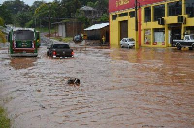 Quinientas familias afectadas por el temporal en Ober�