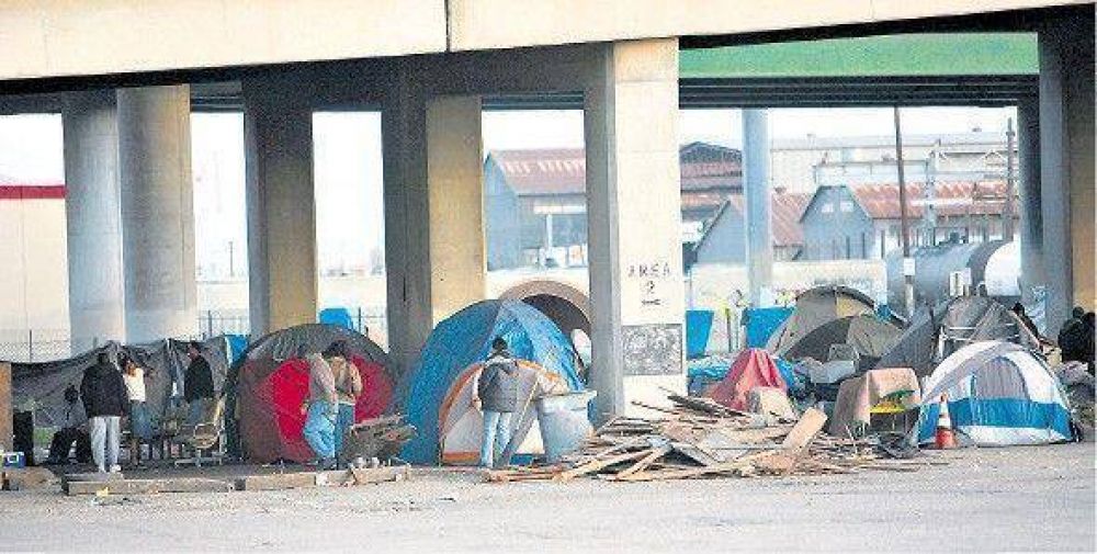 "Ciudades carpa", otra cara de la crisis