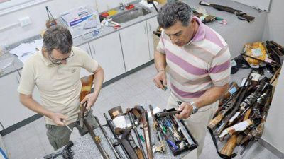 Destruir�n 550 armas vinculadas a il�citos penales en Entre R�os