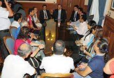 Deportistas trasplantados visitaron Casa de Gobierno 