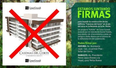 Juntan m�s de 3.000 firmas en defensa del cerro 