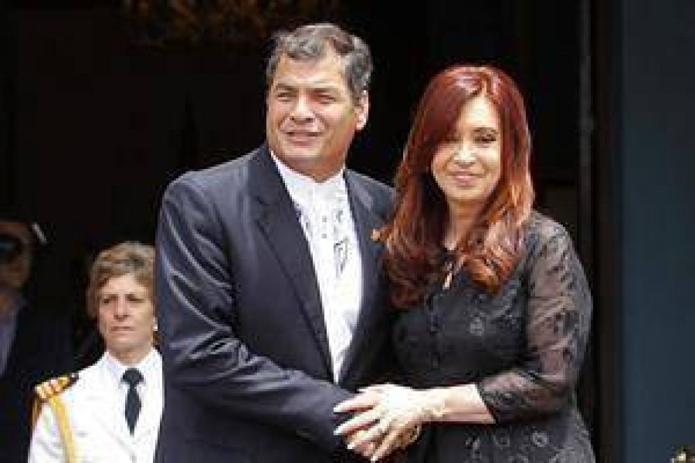 Pese a la pol�mica, Correa dijo que tuvo una "jornada muy exitosa" en la Argentina
