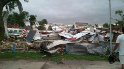 El "Aeroclub de Bell Ville" fue afectado por la gran tormenta