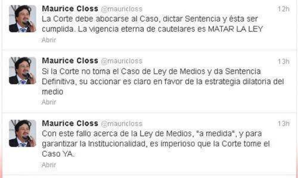 Closs: �La vigencia eterna de cautelares es matar la ley�