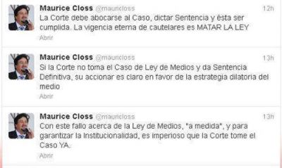 Closs: �La vigencia eterna de cautelares es matar la ley�