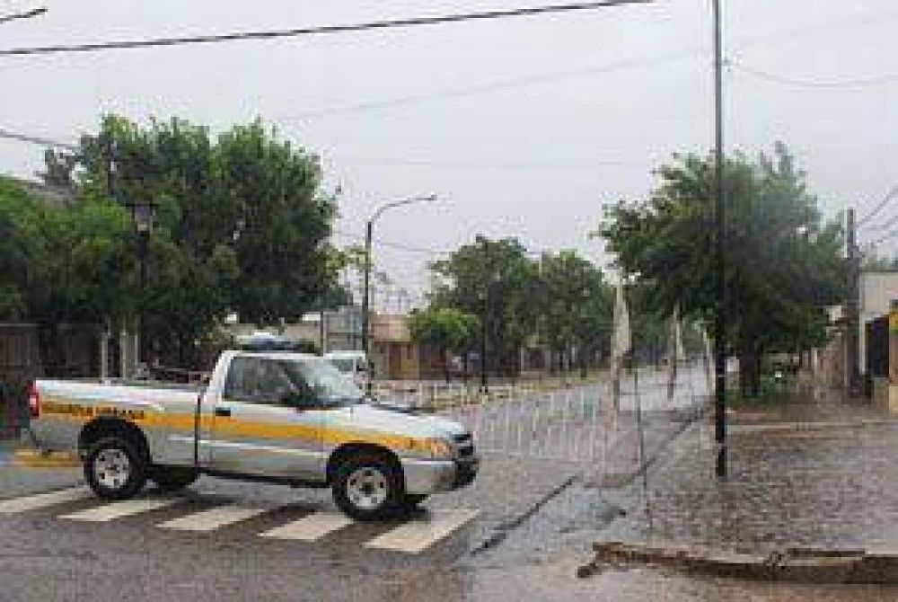 Las intensas precipitaciones provocaron algunos anegamientos 