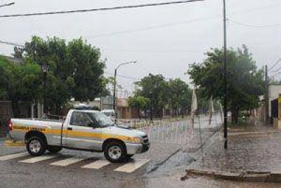 Las intensas precipitaciones provocaron algunos anegamientos 