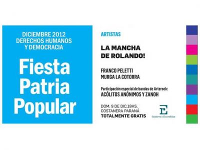 Entre R�os celebrar� 29 a�os de democracia con una fiesta popular