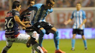 Racing, con lo justo, le empat� a Uni�n de Santa Fe sobre la hora