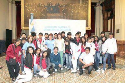 Estudiantes viajaron  A la Capital Federal 