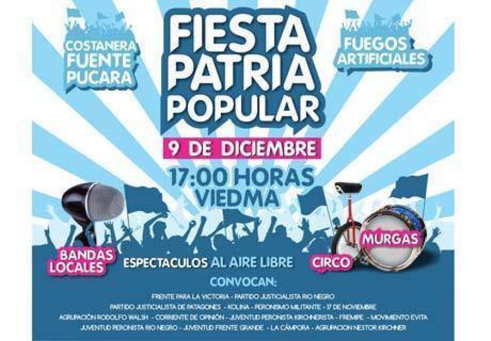Fiesta Patria Popular en Viedma