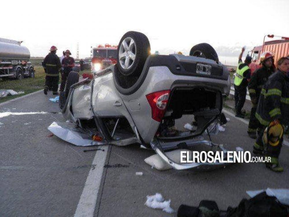 Una mujer de 91 a�os muri� en un accidente en la autopista de la Ruta 3 Norte