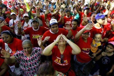 Los chavistas llevaron su dolor a las calles