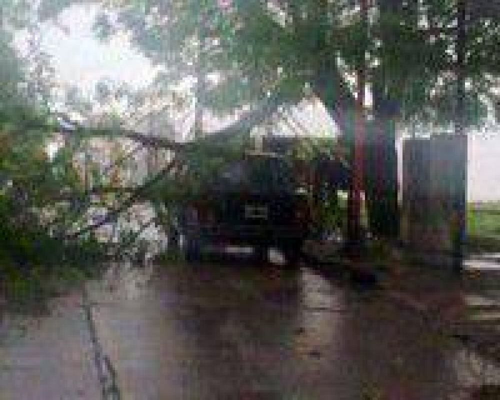 Un fuerte temporal afect� a varias ciudades de Entre R�os