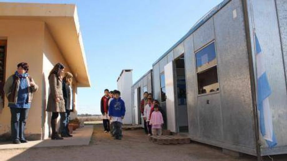 Aulas en contenedores: todav�a quedan 83