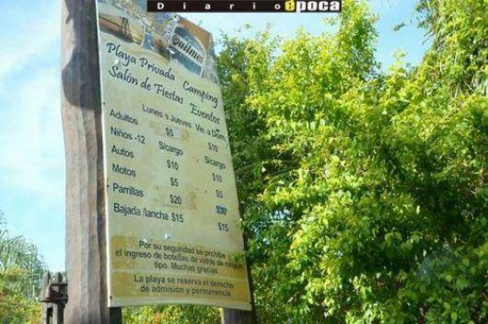 Playas privadas trabajan con permisos provisorios 