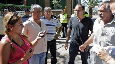 Incidentes en la protesta de los municipales de Capital 