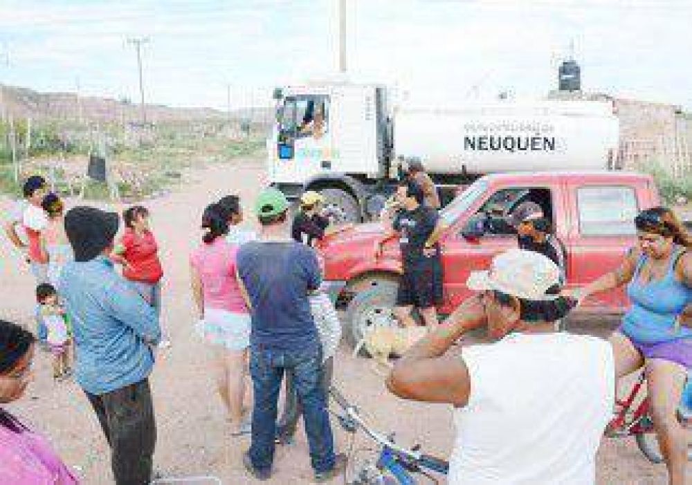 Retuvieron un cami�n por falta de agua 