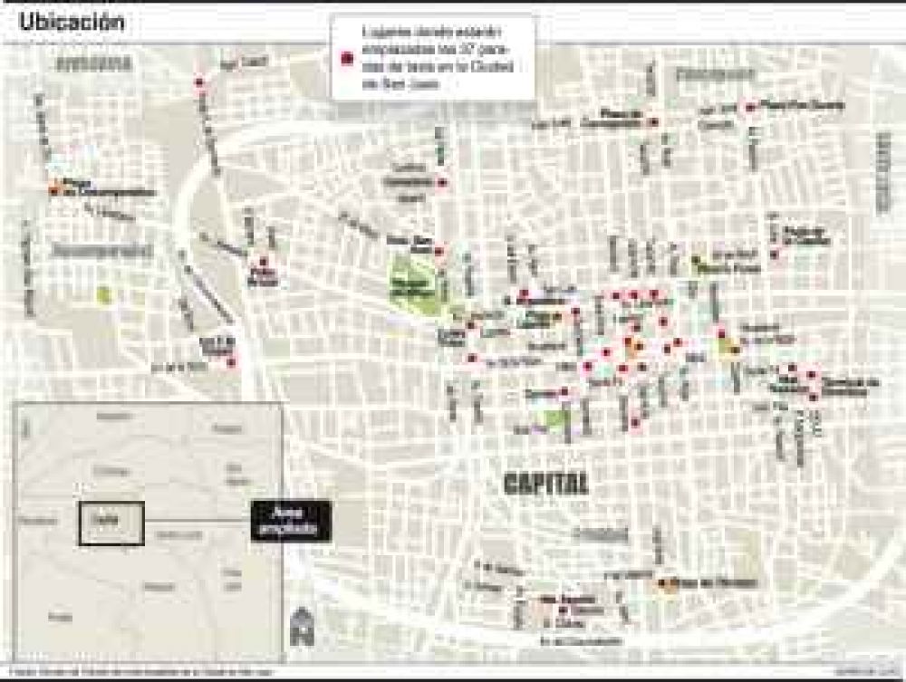 Reordenamiento: d�nde ser�n las paradas de taxis