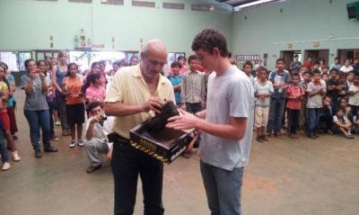 Alumnos de San Pedro recibieron 60 mochilas t�cnicas