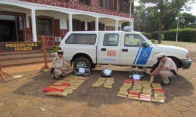 Incautaron casi 90 kilos de marihuana en Puerto Iguaz�