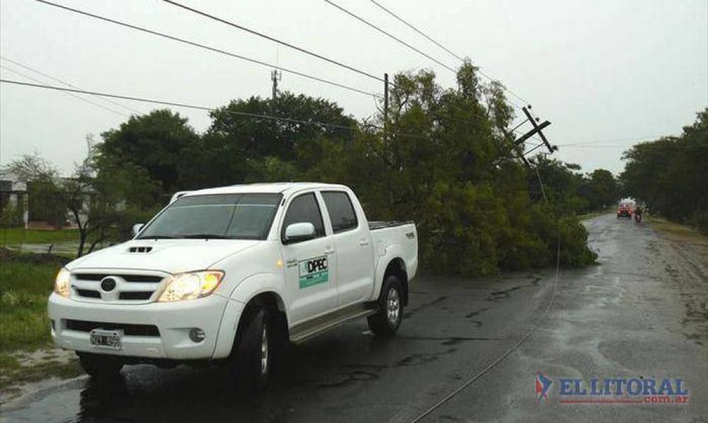 La �ltima tormenta cort� 20 cables y afect� varias zonas