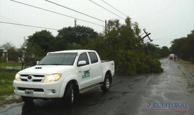 La �ltima tormenta cort� 20 cables y afect� varias zonas