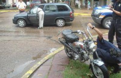 Accidente en Bv Moreno y 25 de Mayo
