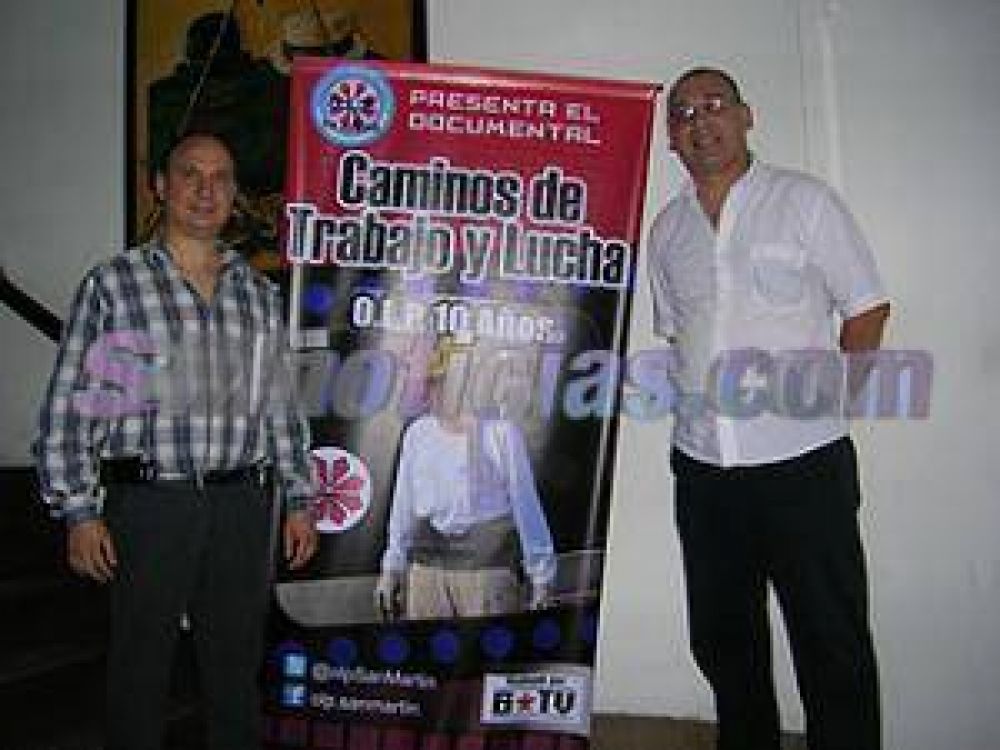 La OLP celebr� 10 a�os de vida con la proyecci�n de un documental sobre su lucha y su trabajo