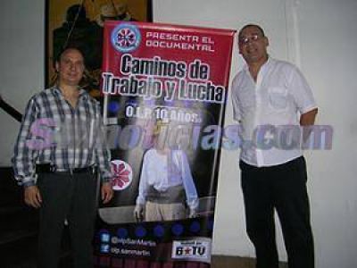 La OLP celebr� 10 a�os de vida con la proyecci�n de un documental sobre su lucha y su trabajo