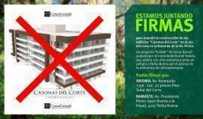 Presentaron un amparo para impedir los edificios al pie del Cerro San Javier 