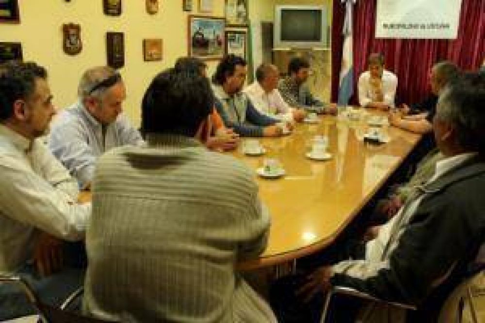 Sciurano se reuni� con gremios municipales