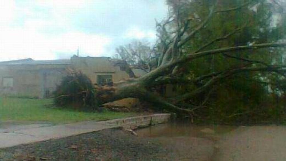 Fuertes tormentas provocaron inconvenientes en la provincia