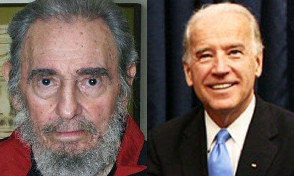 Fidel Castro critic� a Joe Biden