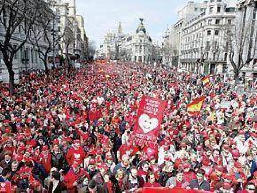 Marchas en toda Espa�a contra la ley de aborto