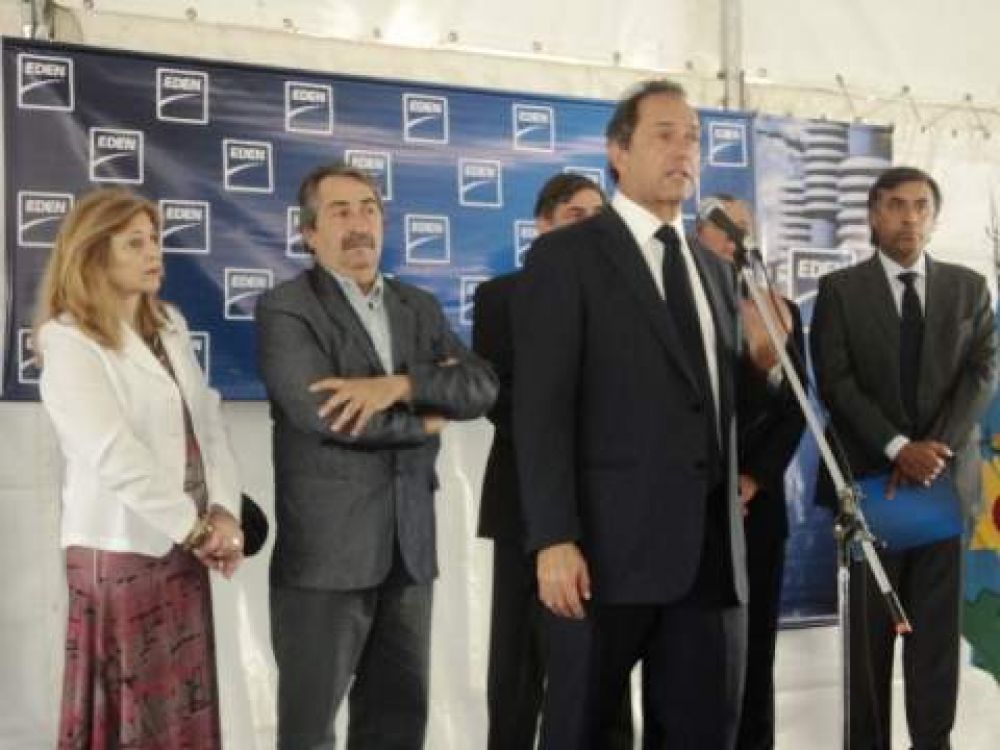 Scioli inaugur� ampliaci�n de una Estaci�n Transformadora