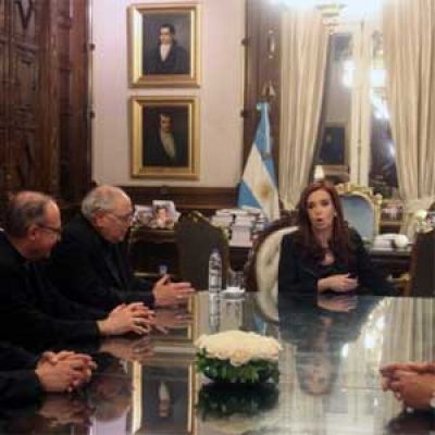 La Iglesia le pidi� a la presidenta evitar que "se profundice el clima de confrontaci�n"