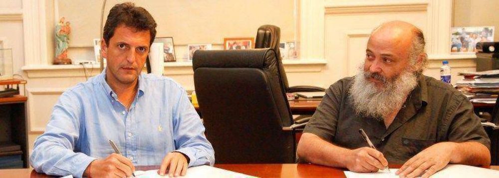 Sergio Massa rubrica acuerdos con Naci�n de la mano de Emilio P�rsico