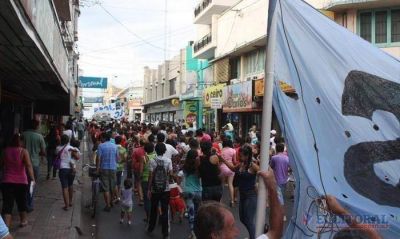 La protesta nacional anti K tambi�n se hizo sentir en Corrientes