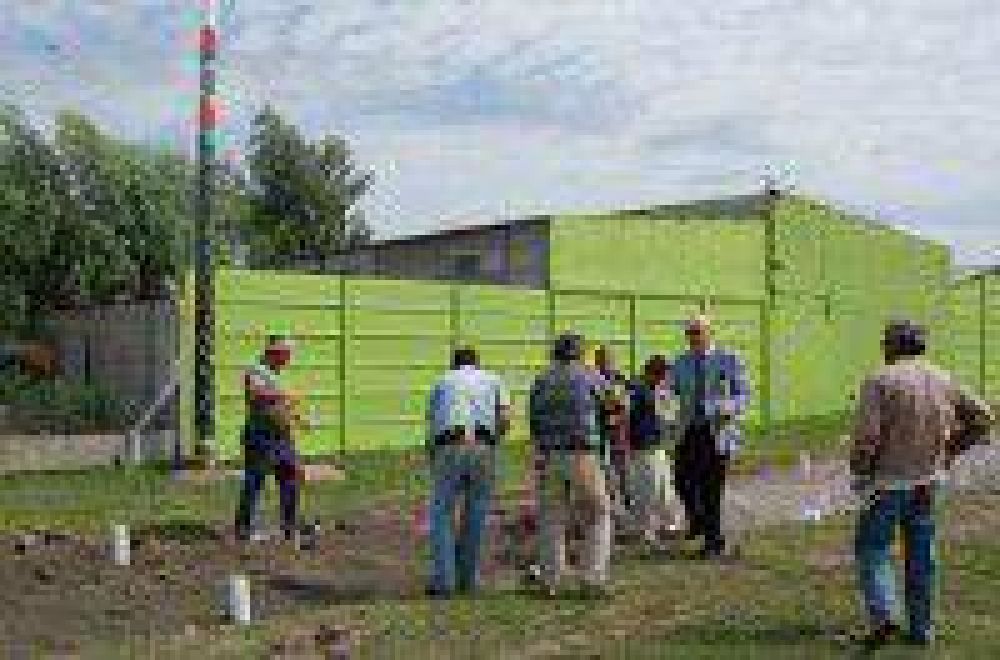 Gorosito visit� las obras del parque Esperanza