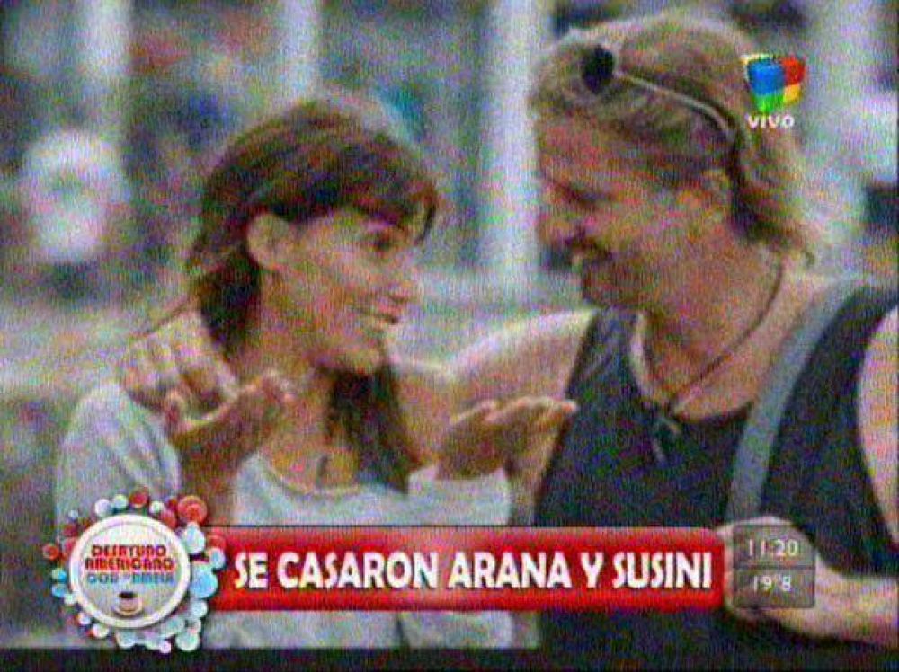 Bajo un profundo misterio, se casaron Susini y Arana