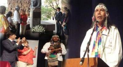 El lider qom F�lix D�az fue nuevamente premiado en la Universidad nacional de San Luis por su gran lucha en pos de los derechos humanos