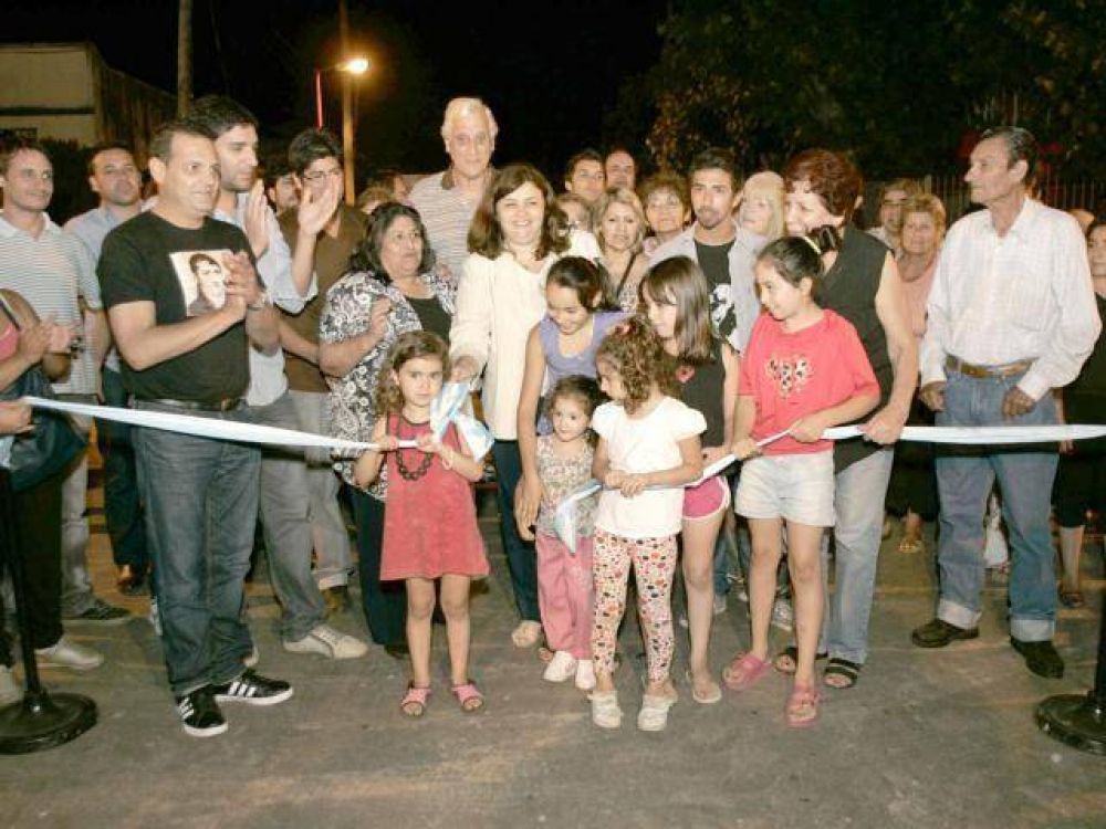 Inauguraron obras en el barrio G�emes