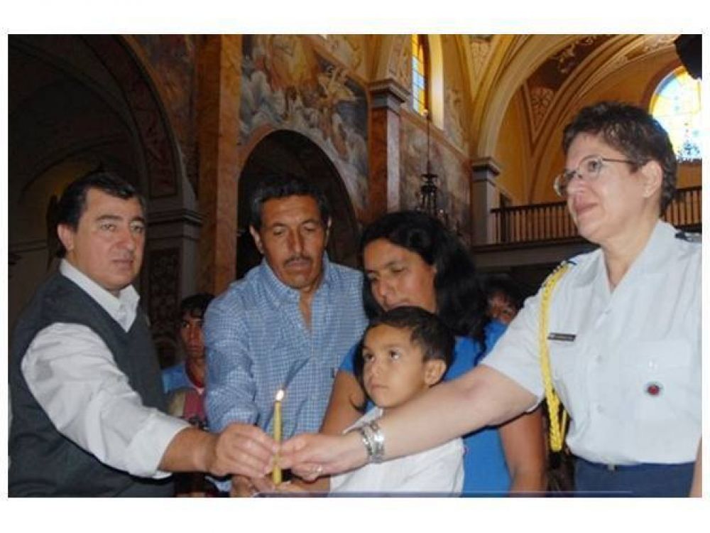 Bautizaron a Juan David, ahijado de Cristina