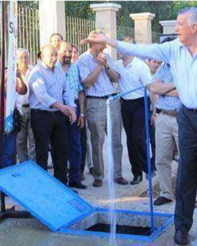 En Villa Krause, ahora el agua sale con m�s fuerza