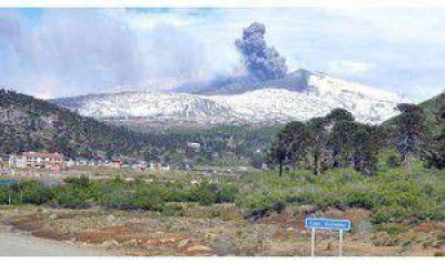 El Volc�n Copahue con menor actividad