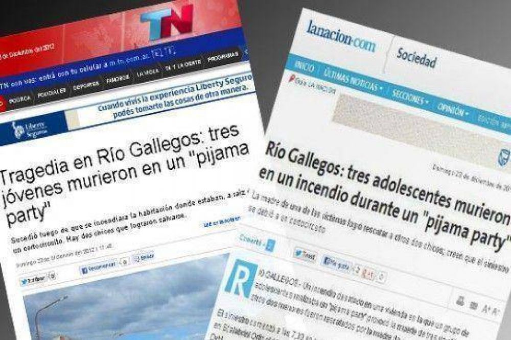 La tragedia que enluta a R�o Gallegos lleg� a los medios nacionales