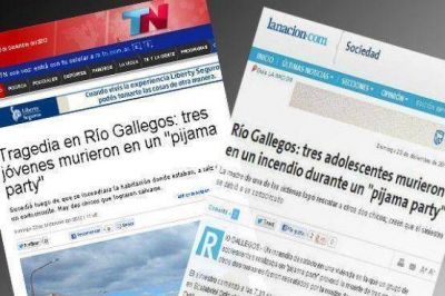 La tragedia que enluta a R�o Gallegos lleg� a los medios nacionales