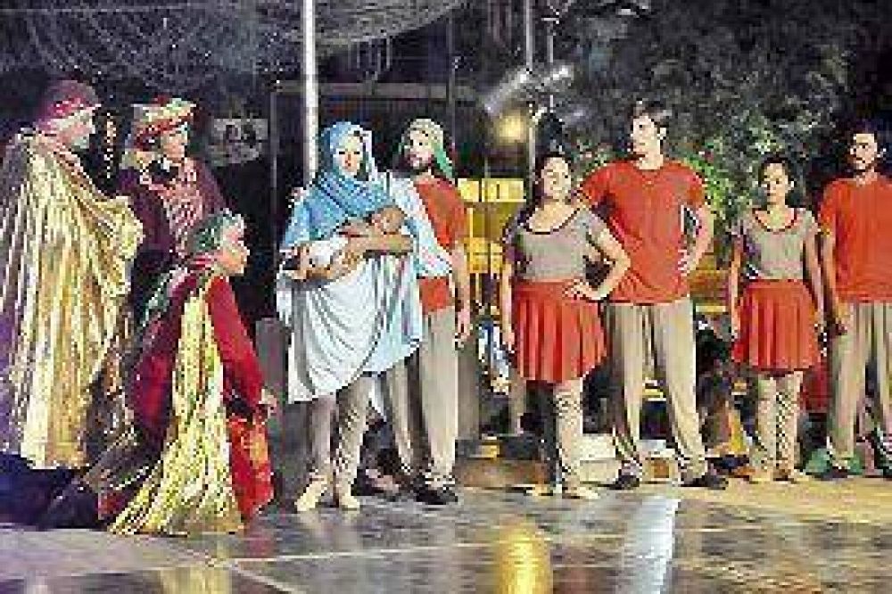 Show navide�o en la plaza Libertad