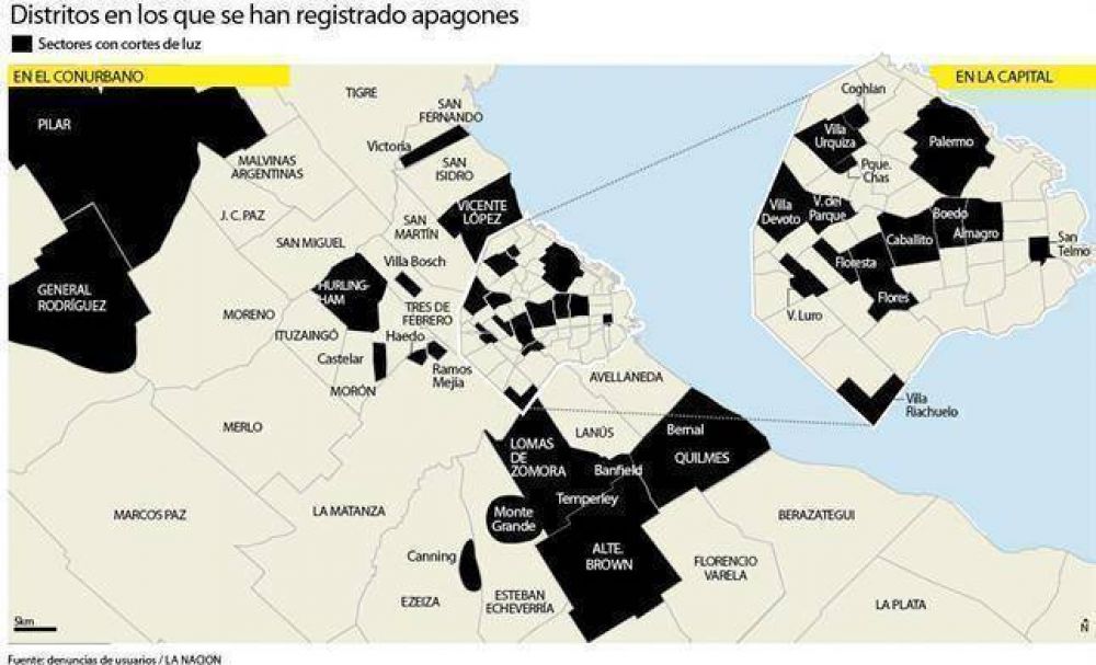 Los cortes de luz alteraron la Nochebuena